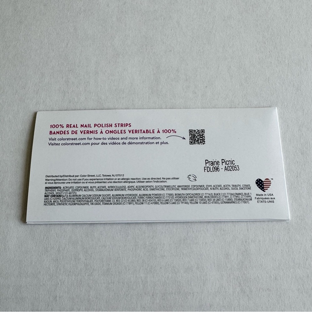 *Exclusive* Color Street Prairie Picnic | Floral Leaf Blue Clear Overlay Fall - Picture 4 of 10